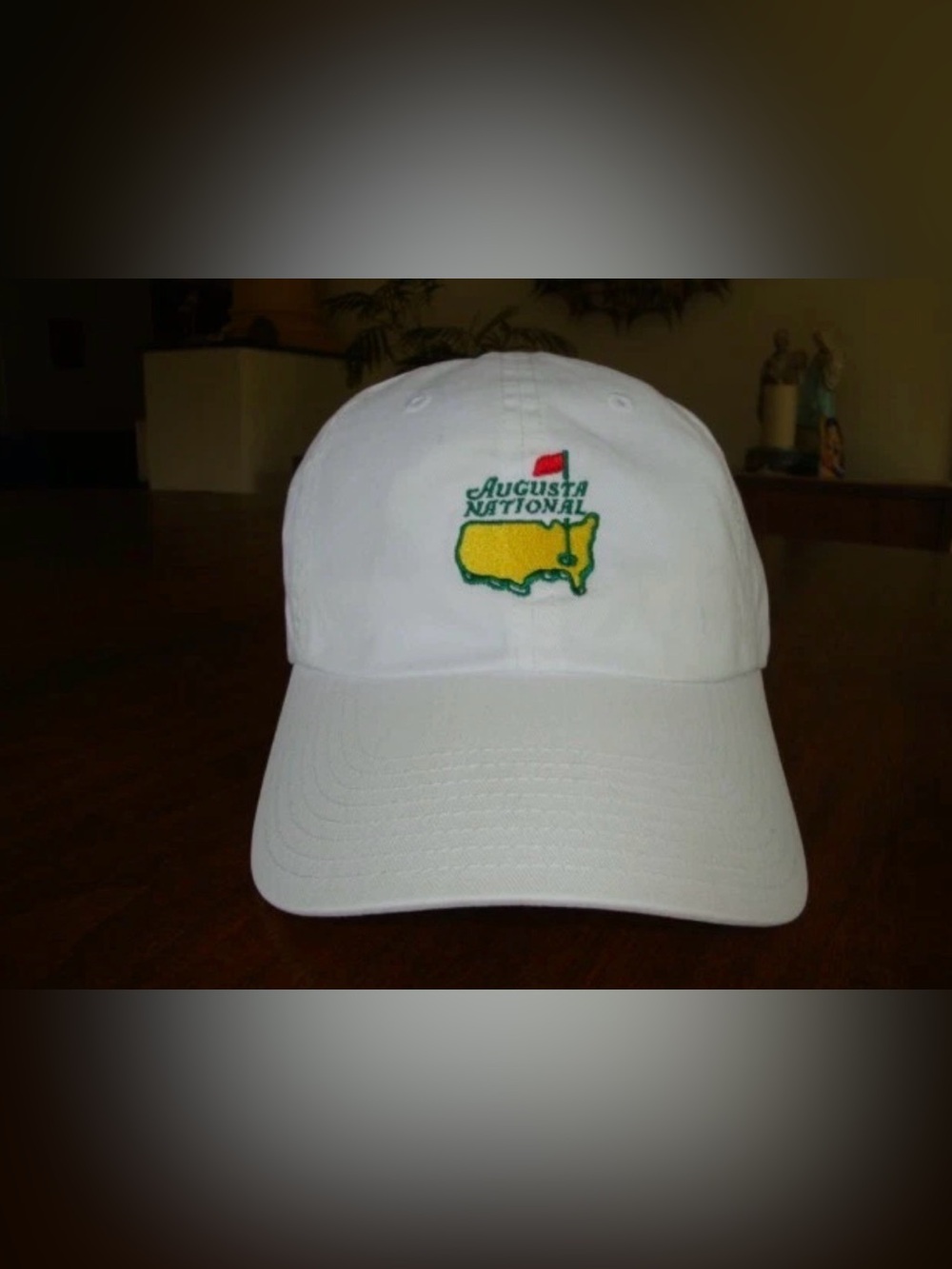 Members Only Augusta National White Embroidered Golf Cap